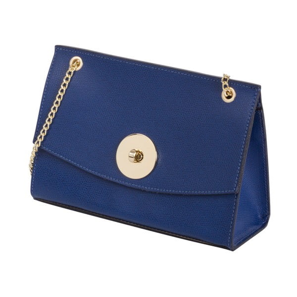 Modrá kabelka z pravej kože Andrea Cardone Elda