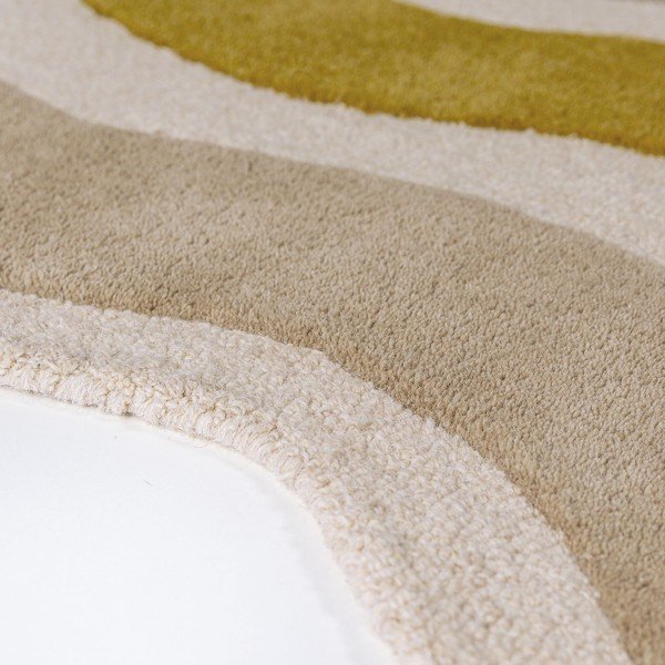 Zelený/v prírodnej farbe ručne tkaný vlnený behúň 80x300 cm Cascade Wool – Flair Rugs-image-4