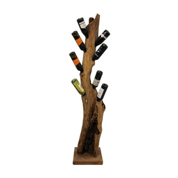 Regál na víno z masívneho dreva na 8 fliaš - HSM collection