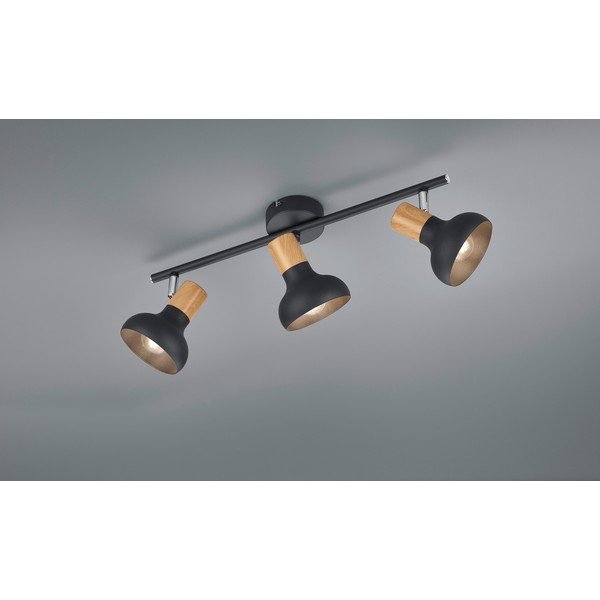 Matne čierne bodové svietidlo ø 10 cm Latika – Reality-image-1