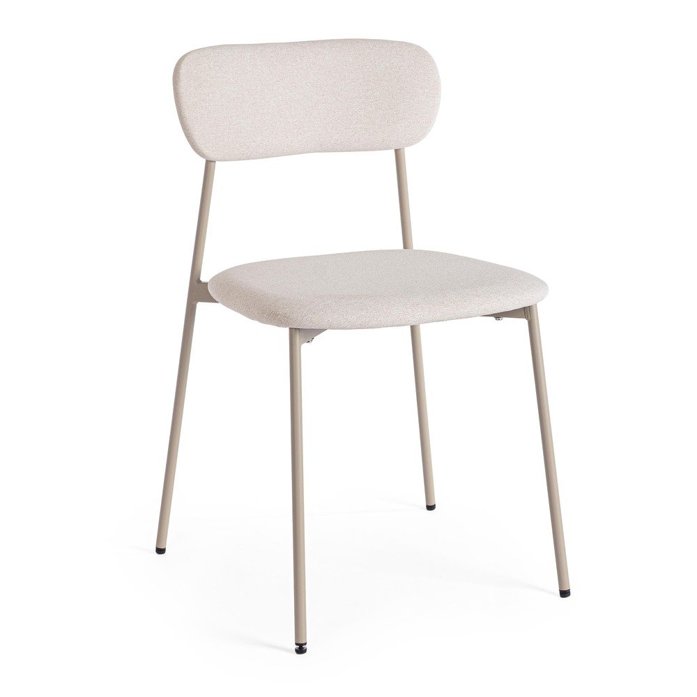 E-shop Taupe čalúnená jedálenská stolička Inka – Yes Everyday