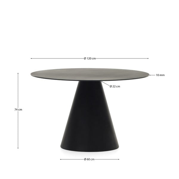 Okrúhly jedálenský stôl ø 120 cm Wilshire – Kave Home-image-4