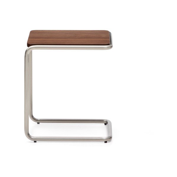 Odkladací stolík v dekore orecha 42x42 cm Tarsel – Kave Home-image-2