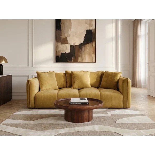 Žltá ženilková pohovka Harlem – Bobochic Paris-image-3