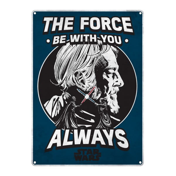 Dekoratívna ceduľa Star Wars™ The Force, 21 x 29,5 cm