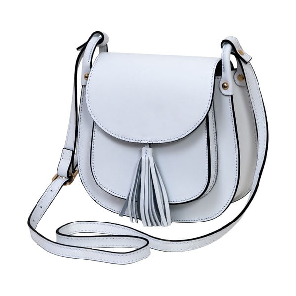Biela kabelka z pravej kože Andrea Cardone Matila