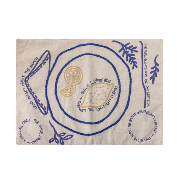 Prestieranie s prímesou ľanu 33x48 cm Limone – Bloomingville