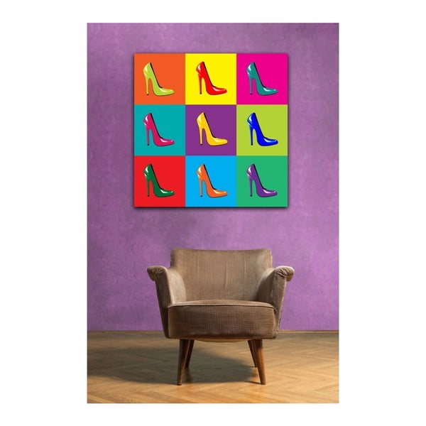 Obraz Pop Art Heels, 50 × 50 cm