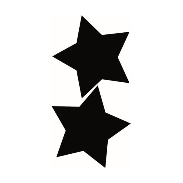 Set popisovacej tabule a kriedovej fixky Securit® Silhouette Stars, 24 × 24 cm
