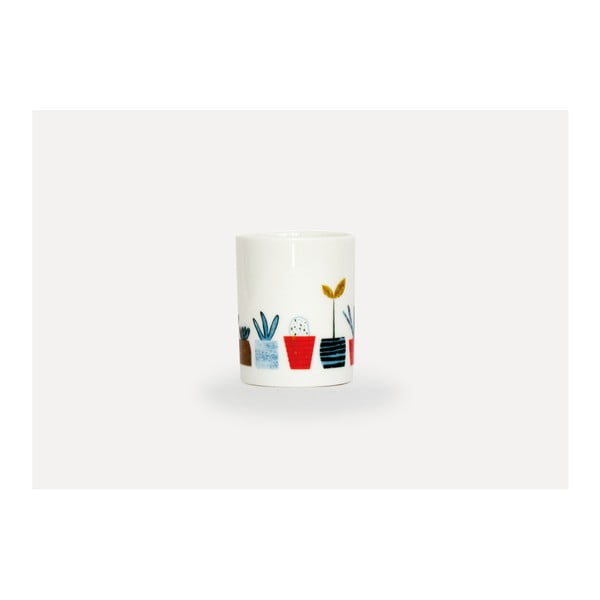 Kvetináč z porcelánu U Studio Design Little Plants, 6 × 4,5 cm