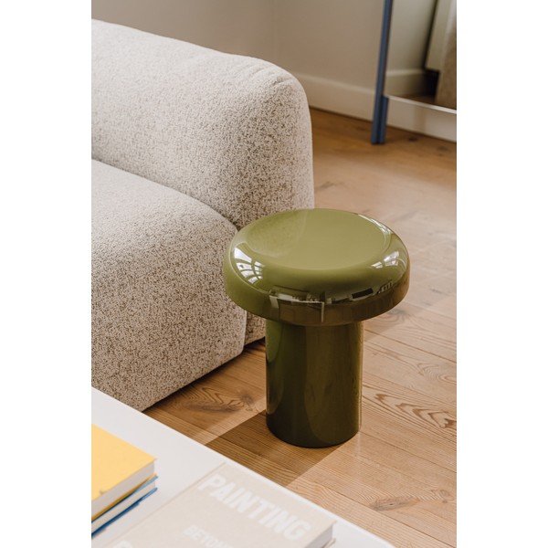 Oceľový okrúhly odkladací stolík ø 40 cm Miko – noo.ma-image-3