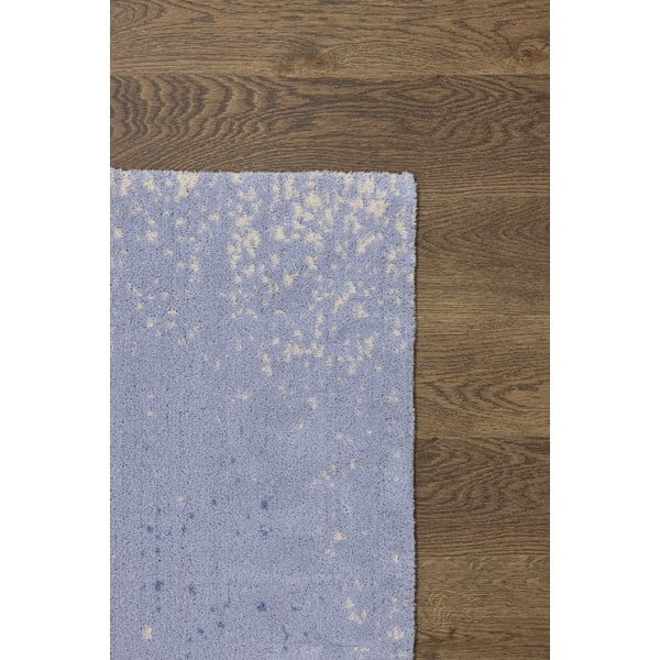 Svetlomodrý vlnený koberec 160x240 cm Folds – Agnella-image-3
