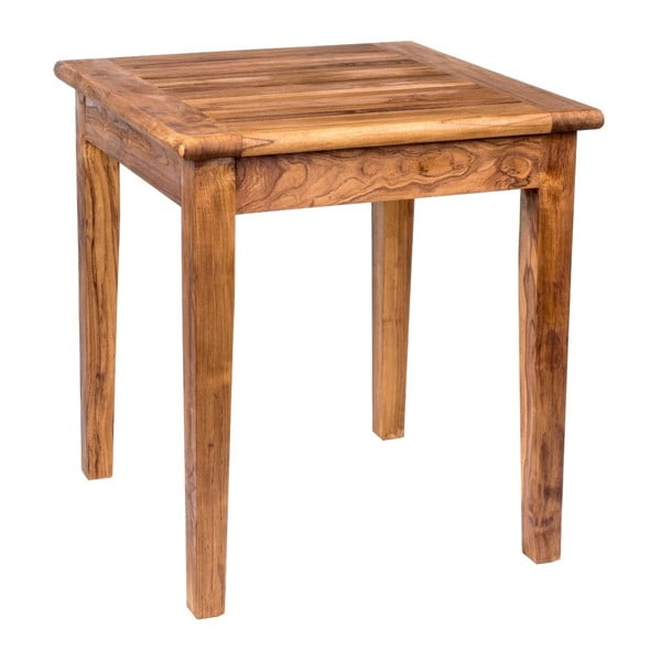 Záhradný stôl s doskou z teakového dreva Massive Home Ravenna, šírka 70 cm