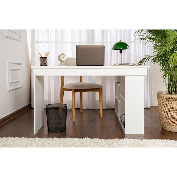 Matný pracovný stôl 120x130 cm Vesper – Kalune Design-image-4