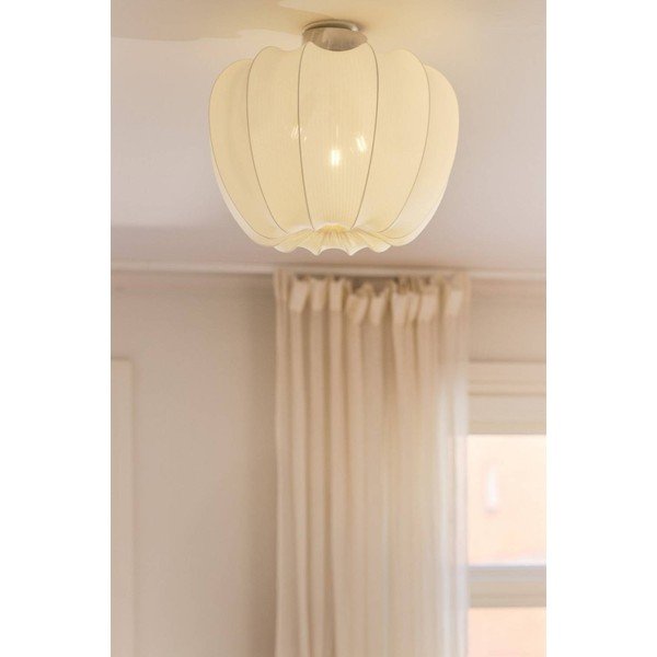 Krémovobiele látkové stropné svietidlo ø 50 cm Pion – Jotex-image-1