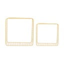 Svetložltá oceľová polica v súprave 2 ks 35 cm Reja – PT LIVING