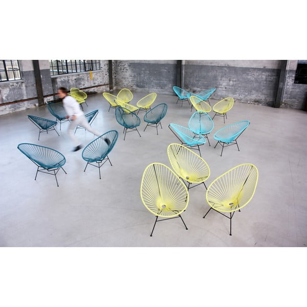 Kreslo Acapulco, čierne, dĺžka 100 cm-image-3