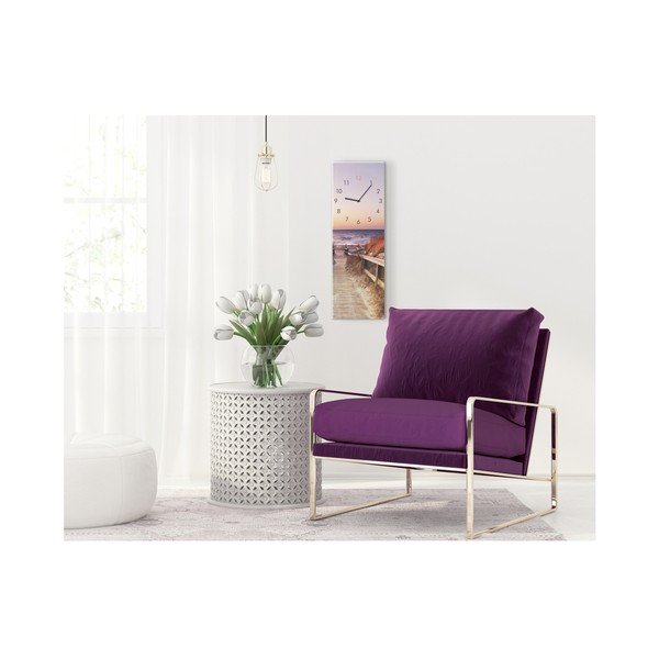 Nástenné hodiny Styler Glassclock Sunset, 20 × 60 cm-image-2