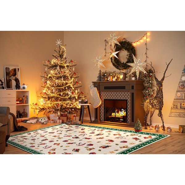 Zelený koberec s vianočným motívom 160x230 cm Green Christmas – Villeroy&Boch-image-1
