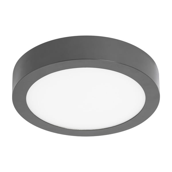Sivé kruhové stropné svietidlo SULION, ø 22,5 cm