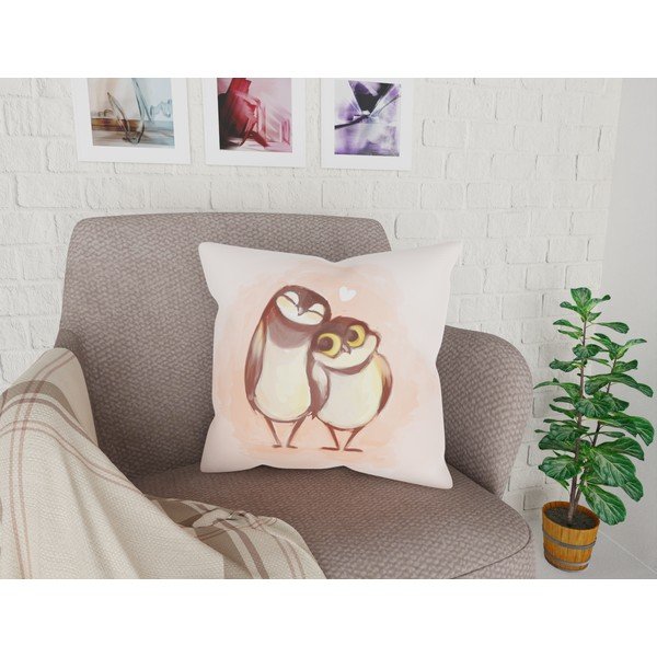 Obliečka na vankúš Vitaus Owls, 43 × 43 cm-image-1