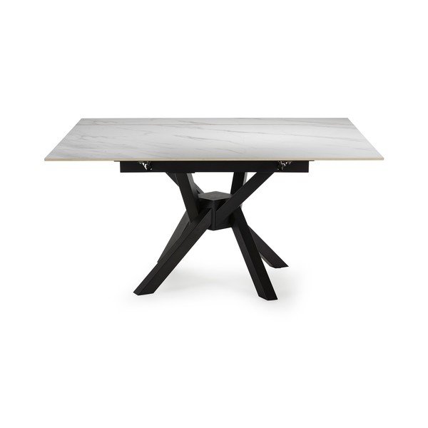 Rozkladací jedálenský stôl s prídavnou doskou s doskou z kameňa 90x150 cm Arlene – Marckeric-image-4