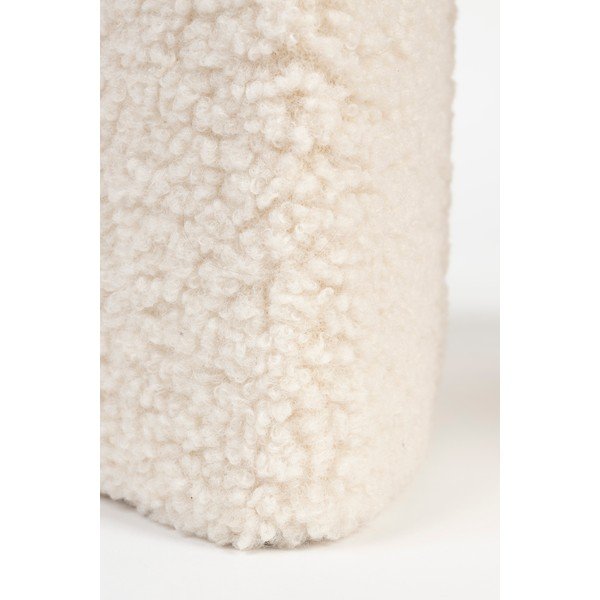 Krémovobiela čalúnená stolička Noxx – White Label-image-4