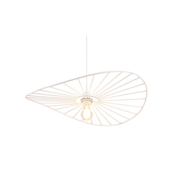 Biele závesné svietidlo ø 60 cm Chapeau – Reality-image-3