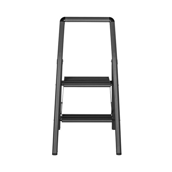 Sivé schodíky Wenko Compact, výška 91,5 cm-image-3