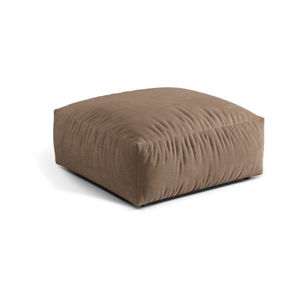 Svetlohnedá zamatová modulárna podnožka Martina – Micadoni -image-1