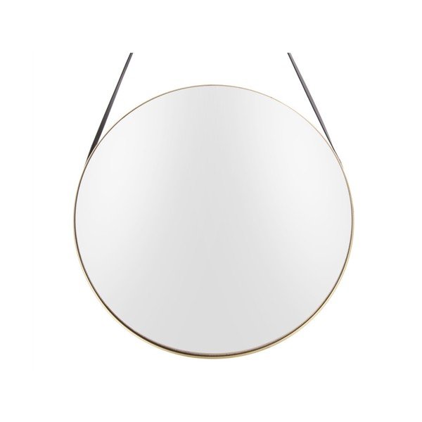 Nástenné zrkadlo s rámom v zlatej farbe PT LIVING Balanced, ø 47 cm-image-1