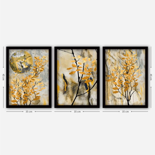 Obrazy v súprave 3 ks 35x45 cm – Wallity-image-1