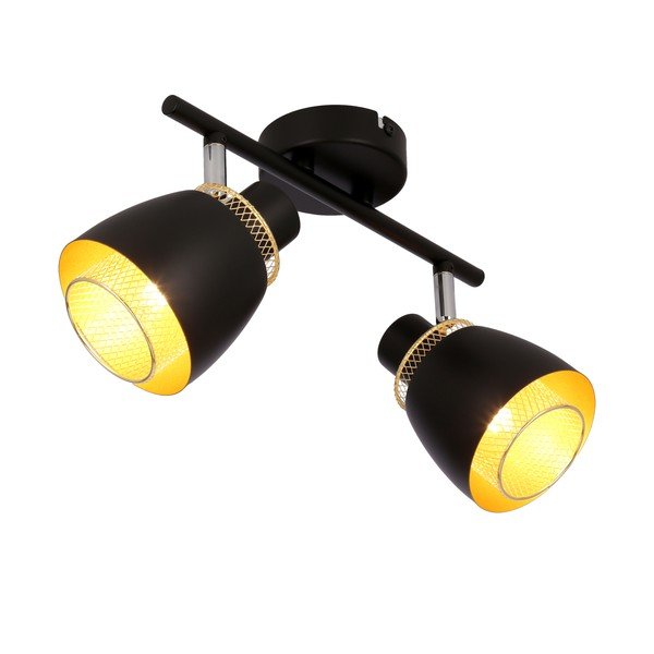 Čierne stropné svietidlo s kovovým tienidlom 41.5x10 cm Aleksandria – Candellux Lighting