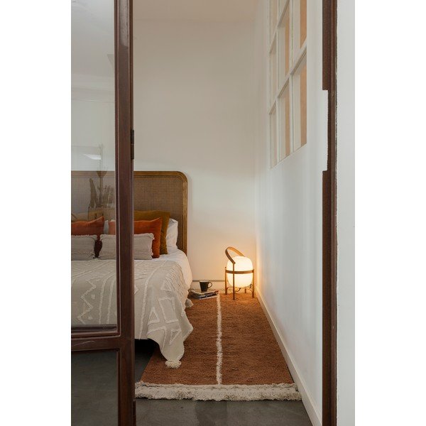 Bavlnený behúň v béžovo-tehlovej farbe 80x230 cm Duetto Toffee – Lorena Canals-image-3