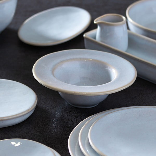 Biela kameninová servírovacia misa Costa Nova Roda, 9 x 36,5 cm-image-1