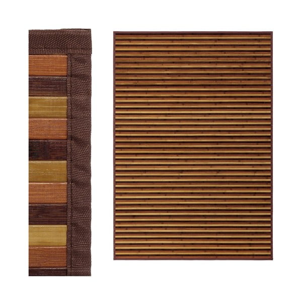 Bambusový koberec v hnedo-horčicovej farbe 140x200 cm – Casa Selección-image-1