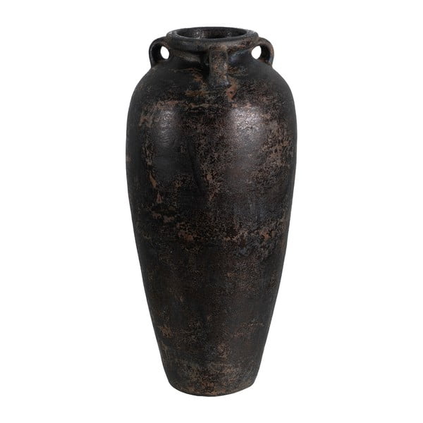 Tmavohnedá terakotová vysoká váza (výška  60 cm) Artem – Ixia