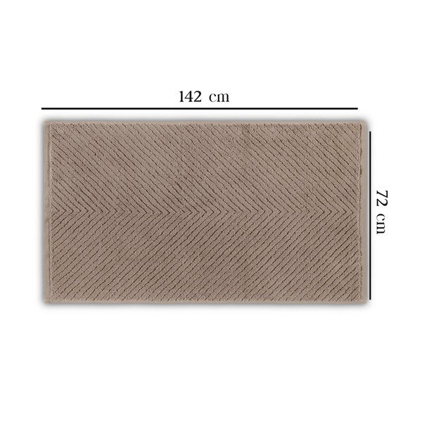 Hnedá bavlnená osuška 142x76 cm Chevron - Foutastic-image-1