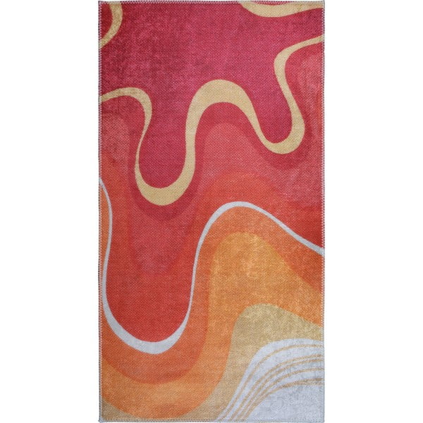 Červený/oranžový prateľný koberec 80x150 cm Colors of Joy – Vitaus