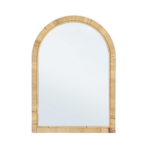 Nástenné zrkadlo s ratanovým rámom 50x70 cm Hakima – Bizzotto