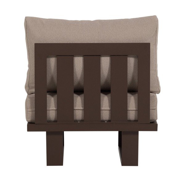 Hnedé kovové/polstrované záhradné kreslo Bear – WOOOD-image-4