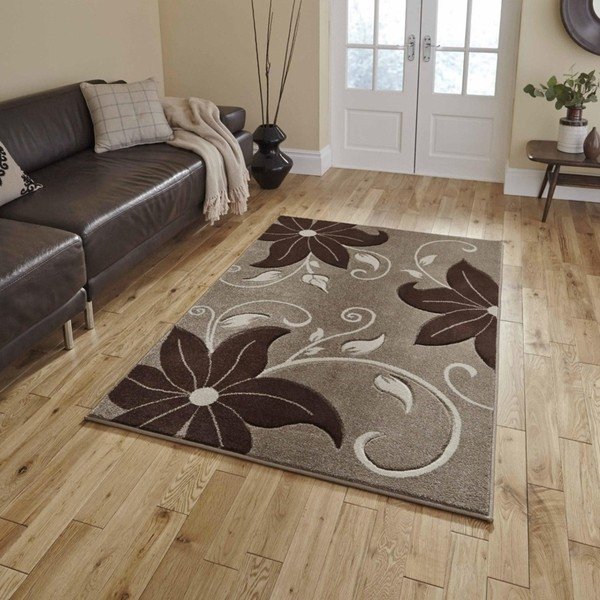 Béžovo-hnedý koberec Think Rugs Verona, 80 × 150 cm-image-1