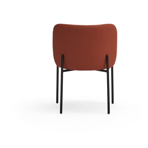 Červené čalúnené jedálenské kreslá v súprave 2 ks Mogi – Teulat-image-4