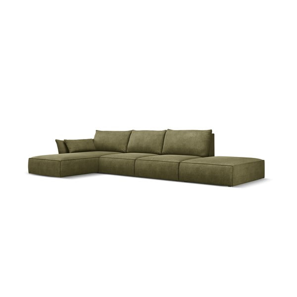Zelená rohová pohovka (ľavý roh) Vanda - Mazzini Sofas-image-2