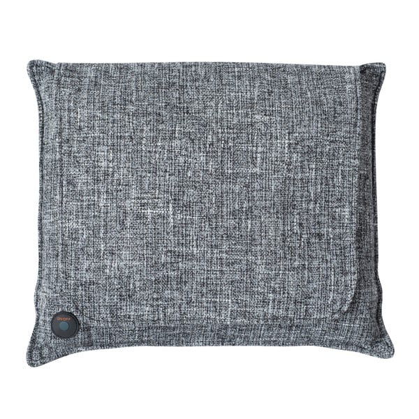 Sivý vankúš Le Studio Tweed Relax Cushion, 36 x 31,5 cm