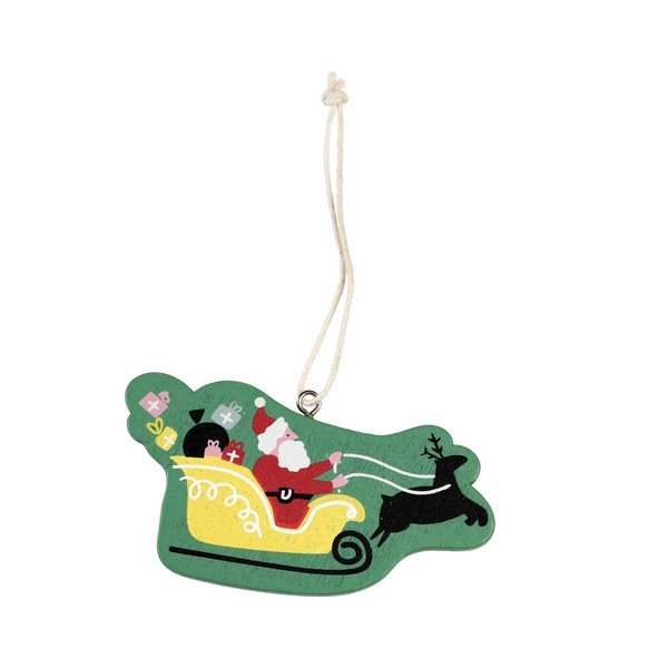 Drevená ozdoba na stromček Rex London Sleigh