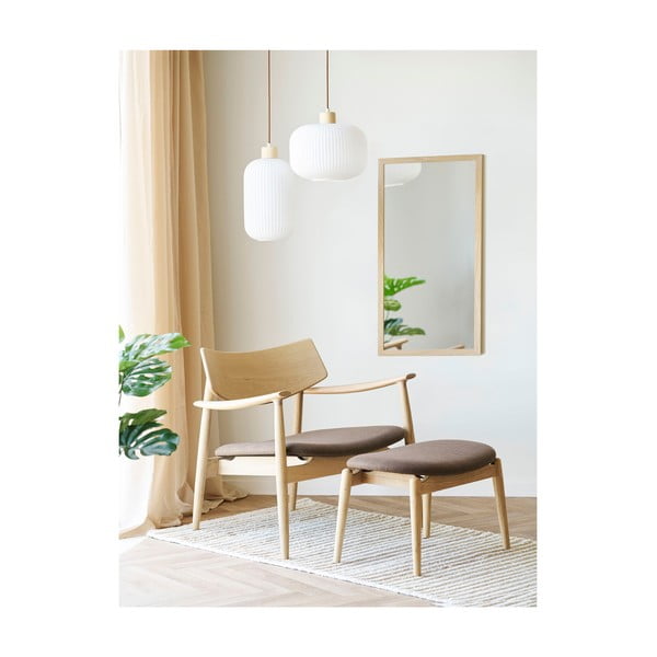 Hnedé kreslo s podnožkou Olvera – House Nordic-image-1