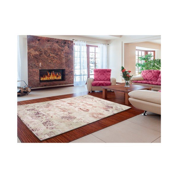 Béžový koberec Universal Chenile Beig, 140 × 200 cm-image-1