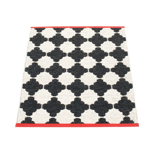 Čierno-biely vnútorný a vonkajší koberec 70x90 cm Marre Black Coral – Pappelina