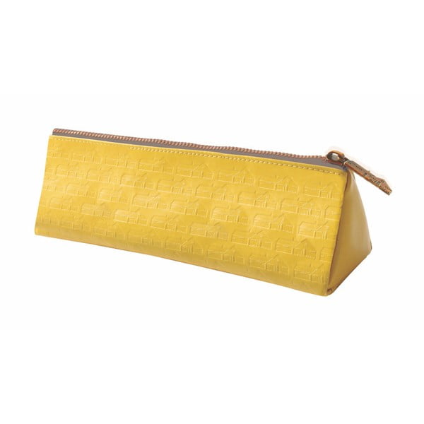 Žlté puzdro na perá Portico Designs